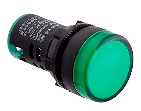 Indicatore luminoso da pannello 220V - verde EL805 