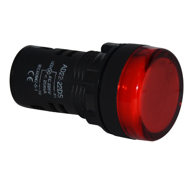 Indicatore luminoso da pannello 220V - rosso EL757 