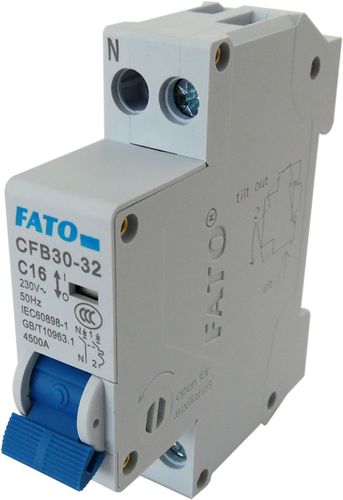 Interruttore magnetotermico 1P C16 EL1455 FATO