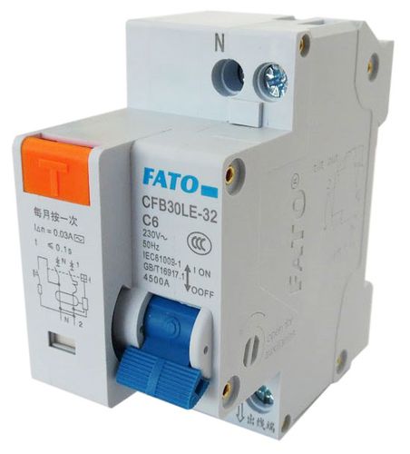 Interruttore magnetotermico differenziale 2P C6 EL1470 FATO