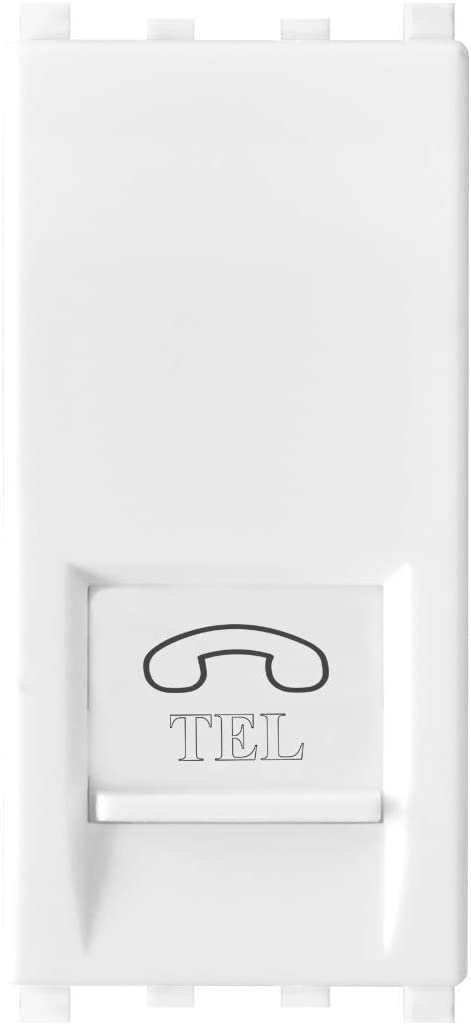 Presa telefono Bianco compatibile Vimar Plana EL1994 