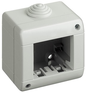 Box 2 moduli 6.5x8cm Bianco compatibile Vimar Plana EL2012 