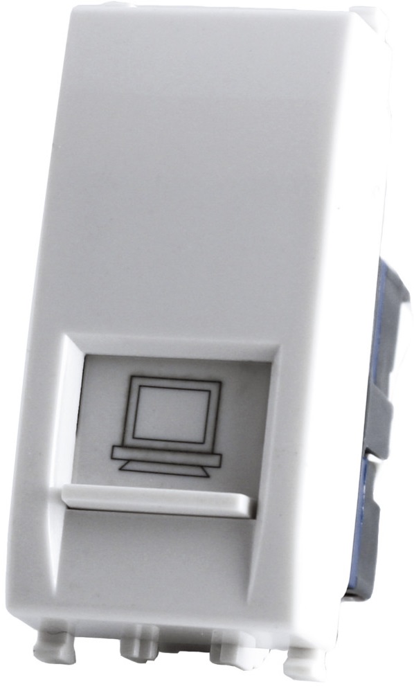 Connettore di rete RJ45 Bianco compatibile Vimar Plana EL2020 