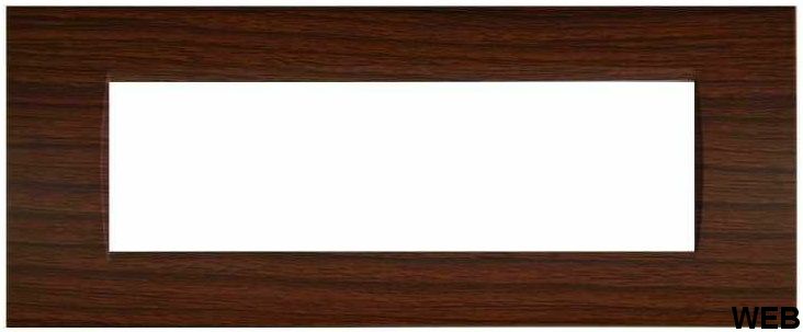 Placca 7 posti ciliegio compatibile Vimar Plana EL2022 