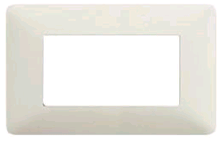 Placca 4 posti bianca compatibile Matix EL2426 