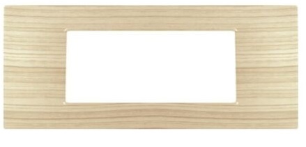 Placca 7 posti abete compatibile Vimar Plana EL2432 