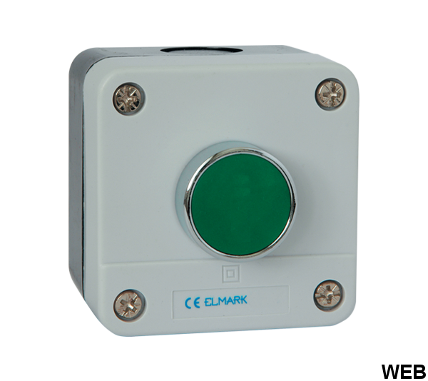 Pulsante con ritorno a molla EL1-B102 1NO IP44 Elmark EL3253 Elmark