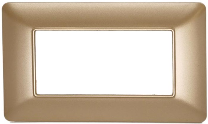 Placca in tecnopolimero 4P oro compatibile Matix EL1333 