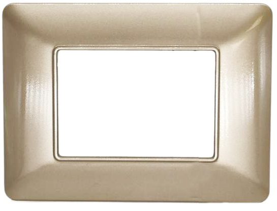 Placca in tecnopolimero 3P champagne compatibile Matix EL1714 