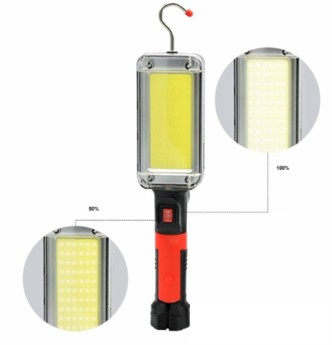 Lampada COB LED da lavoro ricaricabile 700lm 20W 5000K 60LED K739 