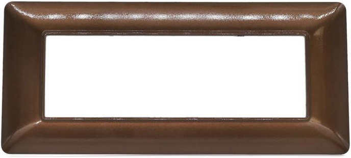 Placca 7 posti in tecnopolimero color bronzo compatibile Matix EL1034 