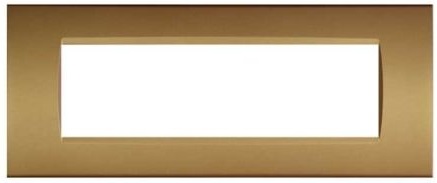 Placca in tecnopolimero 7 posti color sabbia compatibile Living International EL2621 