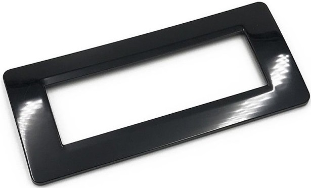 Placca in tecnopolimero 6P nera compatibile Matix EL4105 