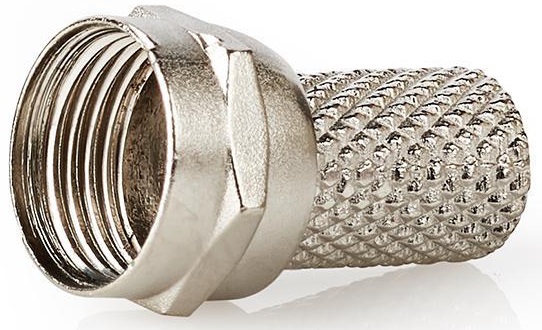 Connettore F - Maschio - Per Cavi Coassiali da 7,4 mm - 25 pezzi - Metallo ND1750 Nedis