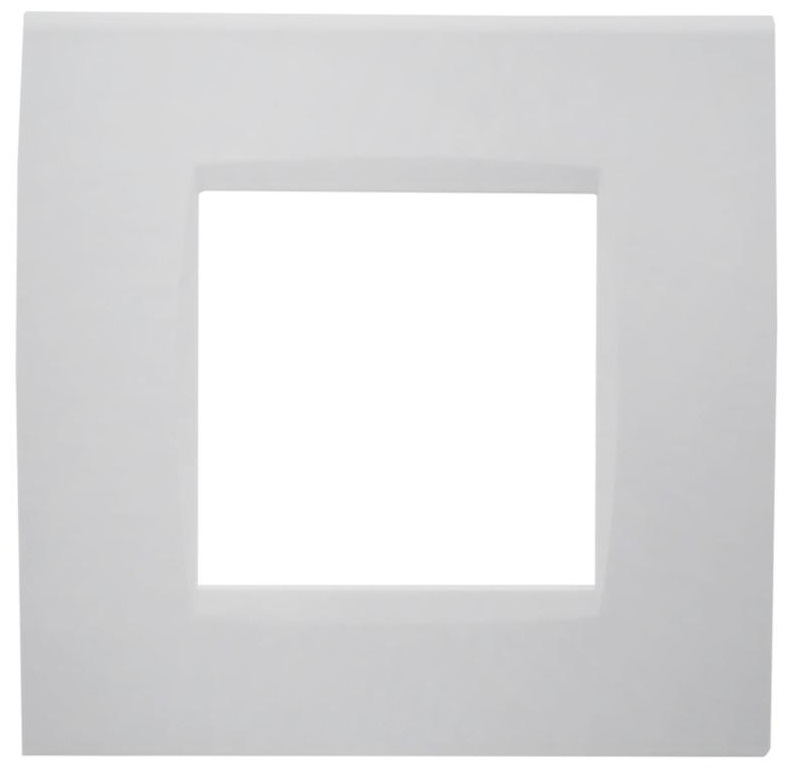 Placca 2 posti bianca Soft Touch compatibile Living International EL3140 