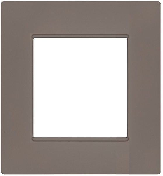 Placca 2 posti tortora Soft Touch compatibile Vimar Plana EL3205 