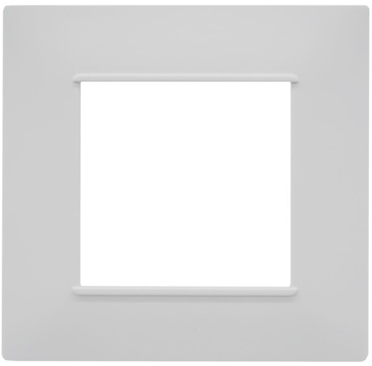 Placca 2 posti bianca Soft Touch compatibile Vimar Plana EL3968 