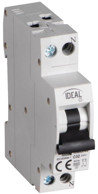 Interruttore magnetotermico 1P+N C32 32A Kanlux KA2084 Kanlux