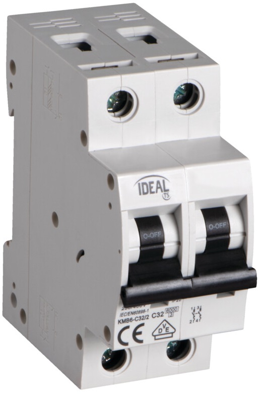 Interruttore magnetotermico 2P 32A Kanlux KA2087 Kanlux