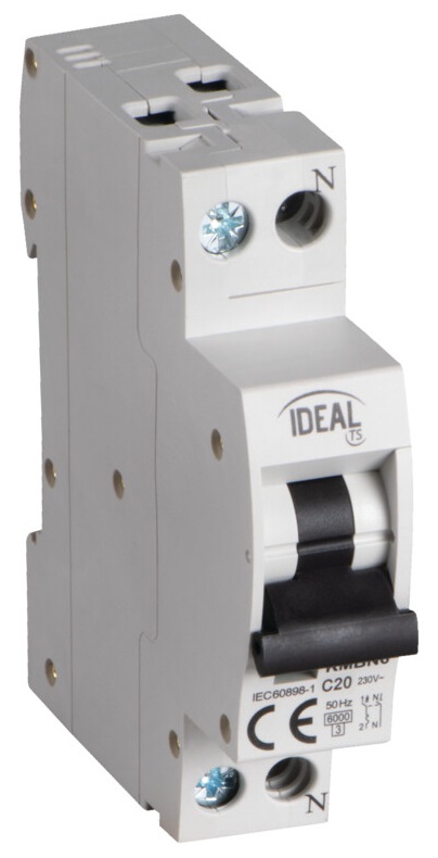 Interruttore magnetotermico 1P+N C20 20A Kanlux KA2118 Kanlux