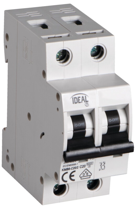 Interruttore magnetotermico 2P 20A Kanlux KA2174 Kanlux