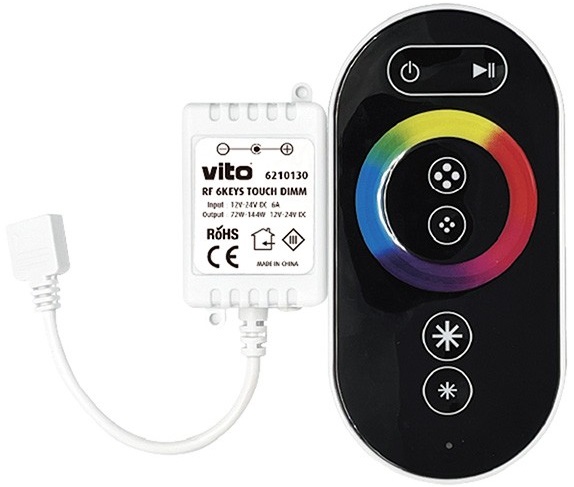 Controller RF touch per strisce LED 12-24VDC 72-144W Vito EL019 Vito