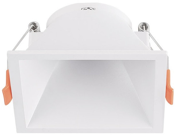 Supporto quadrato per faretto GU10 da incasso 83x83mm bianco EL026 Vito