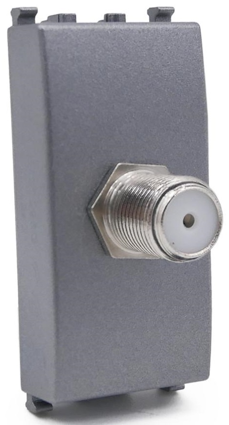 Presa TV SAT femmina diretta grigia compatibile Vimar Arké EL175 