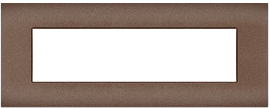 Placca 7 posti bronzo compatibile Vimar Arké EL176 