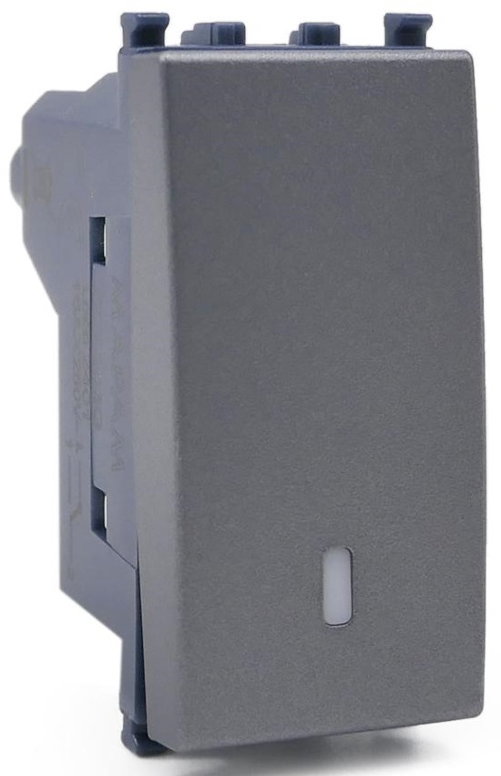 Deviatore unipolare grigio compatibile Vimar Arké EL179 