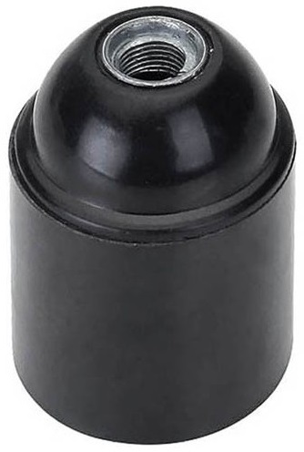 Portalampada E27 nero in bachelite Vito EL2088 Vito