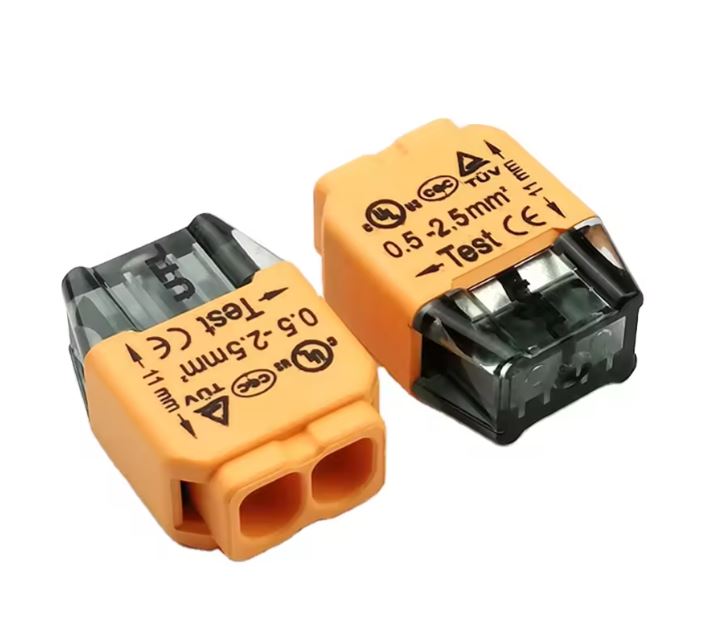 Morsettiera in plastica 2 poli 24A 300V 0,5-2,5mm EL213 Vito