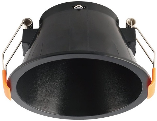 Supporto tondo per faretto GU10 da incasso Φ83mm nero EL2251 Vito