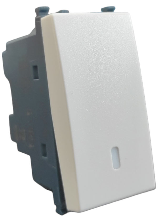 Invertitore unipolare bianco compatibile Vimar Arké EL242 