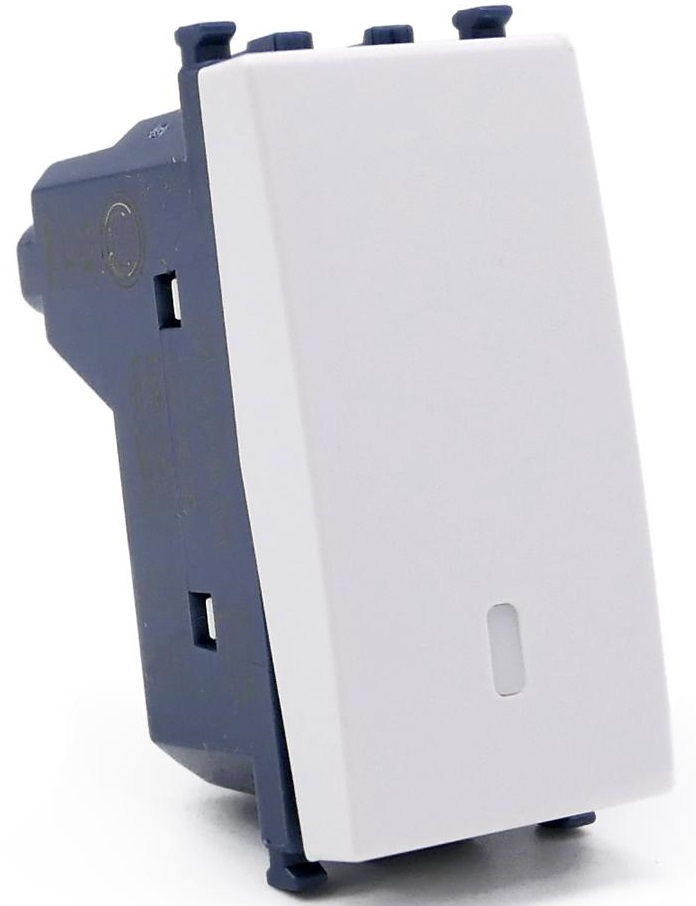 Interruttore unipolare bianco compatibile Vimar Arké EL286 