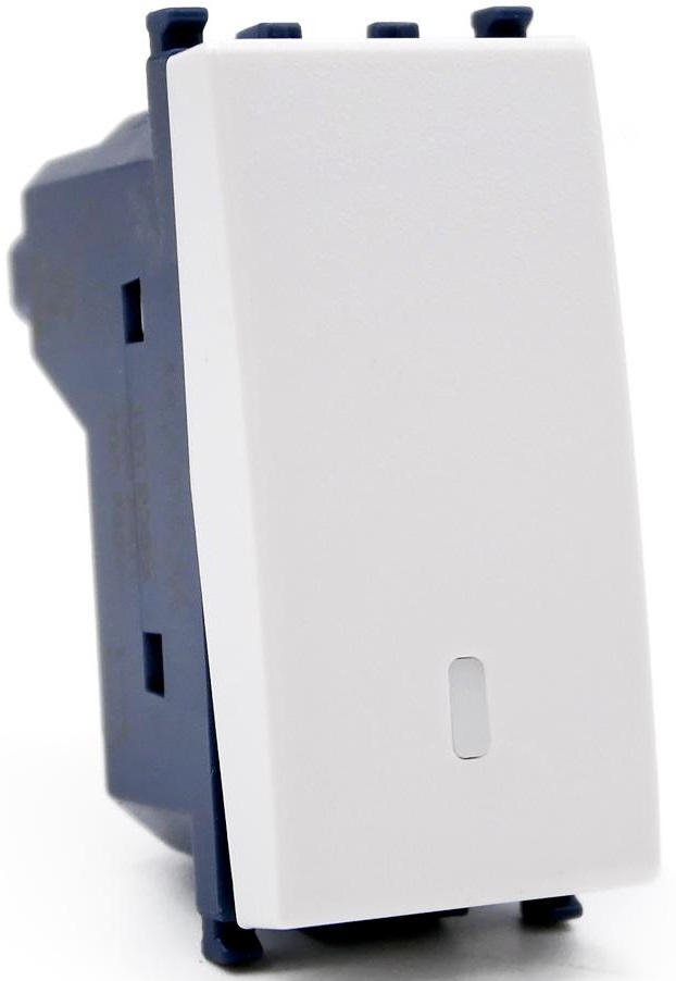 Pulsante unipolare bianco compatibile Vimar Arké EL290 