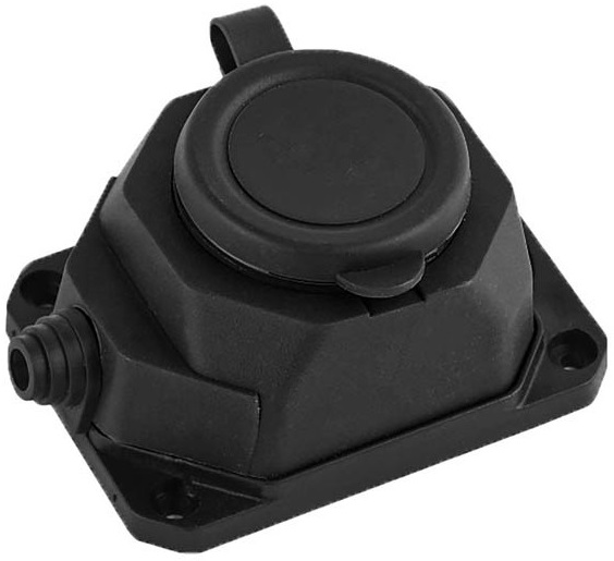 Presa schuko a muro in gomma EL3216 Vito