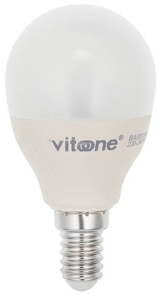 Lampadina LED mini globo E14 5W 403Lm 4000K luce naturale Vito EL3236 Vito