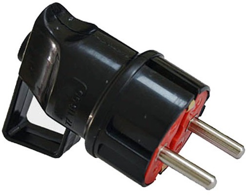 Spina schuko nera con impugnatura Vito EL3240 Vito