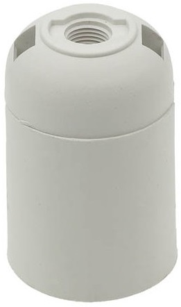 Portalampade E27 in plastica bianca EL1452 Vito