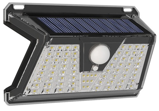 Faretto solare LED 3W 170Lm luce fredda con sensore PIR e crepuscolare EL3056 Vito