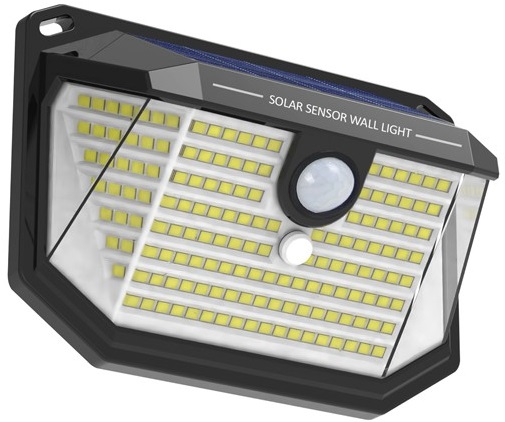 Faretto solare LED 1W 170Lm luce fredda con sensore PIR e crepuscolare EL4132 Vito