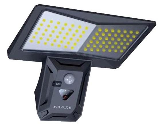 Lampada solare per esterni 4W 550Lm 6400K IP44 con sensore PIR e crepuscolare EL243 Vito