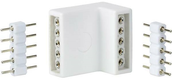 Connettore angolare per strisce LED 5 pin Paulmann - confezione da 4 K492 Paulmann