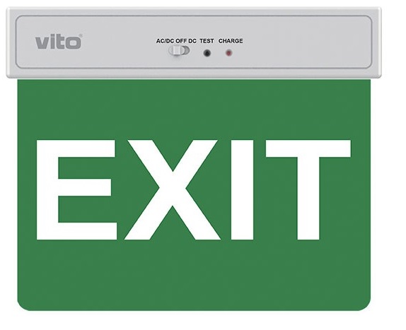 Lampada LED d'emergenza "EXIT" 2W 6500k luce fredda EL032 Vito