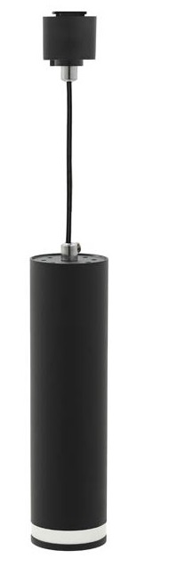 Faretto LED per illuminazione da binario con anello trasparente Φ55x200mm GU10 EL1474 Vito