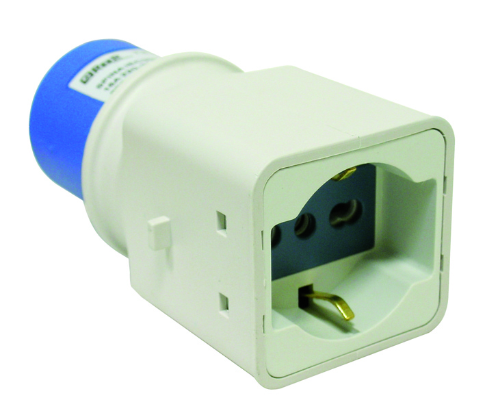 Adattatore spina industriale Schuko 2P+T EL201 