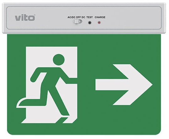 Lampada LED uscita d'emergenza 2W 6500k luce fredda EL2427 Vito