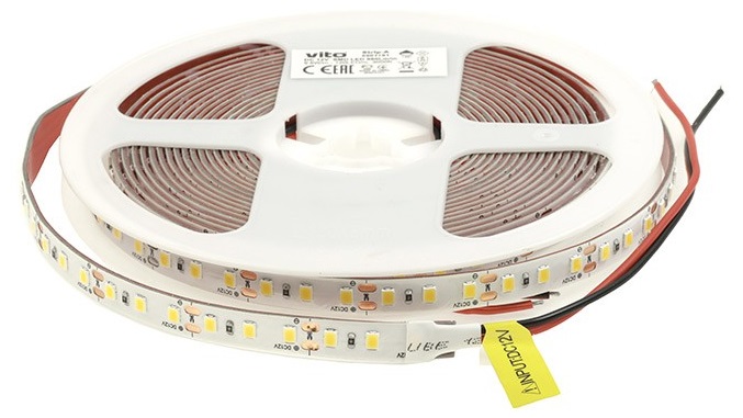 Striscia LED 24V 120x2835 9,6W luce calda 3000K 5m EL327 Vito