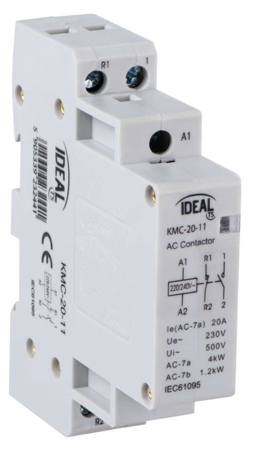 Contattore modulare 230VAC 7-20A 1.2-4kW KA1157 Kanlux